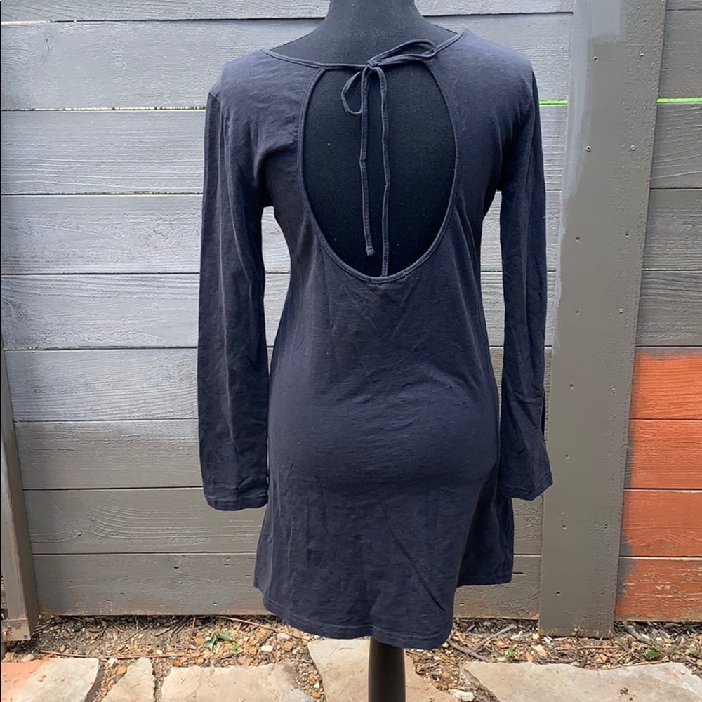 Forever 21 Black Open Back Dress